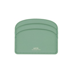 Green Demi Lune Card Holder 241252F037014