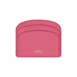 Pink Demi Lune Card Holder 241252F037015