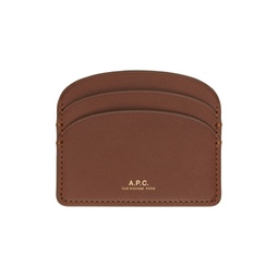 Brown Demi Lune Card Holder 241252F037004