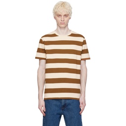 Brown   White Thibault T Shirt 241252M213003