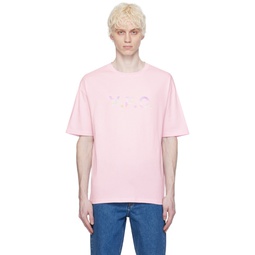 Pink River Print T Shirt 241252M213031