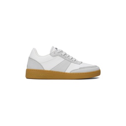 White   Gray Plain Sneakers 241252F128003