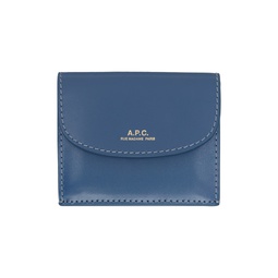 Blue Geneve Trifold Wallet 241252F040006