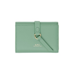 Green Noa Trifold Simple Wallet 241252F040013