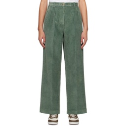 Green Tressie Trousers 241252F087002