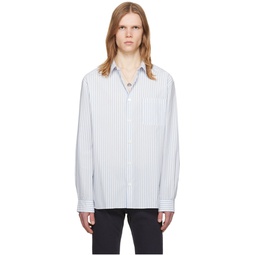 White   Blue Malo Shirt 241252M192021