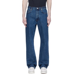 Blue Relaxed Jeans 241252M186011