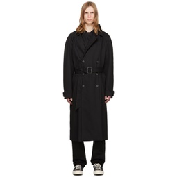 Black Lou Trench Coat 241252M184001