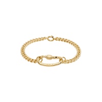 Gold Lock Bracelet 231252M142020