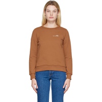 Brown Printed Sweatshirt 222252F098002