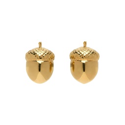 Gold Acorn Earrings 222252M164123