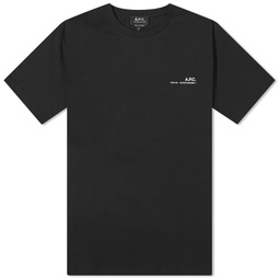 A.P.C. Item Logo T-Shirt Black