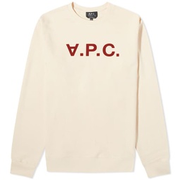 A.P.C. VPC Logo Crew Sweat Off White