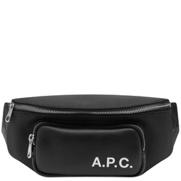 A.P.C. Logo Waist Bag Black
