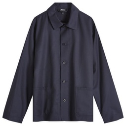 A.P.C. Kerlouan Wool Work Jacket Dark Navy