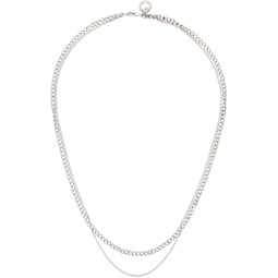 Silver Minimal Necklace 241252F023000