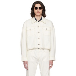 White Natacha Ramsay-Levi Edition Grosieur Denim Jacket 241252M177005