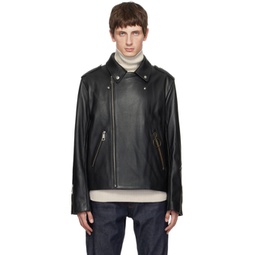 Black JW Anderson Edition Leather Jacket 232252M181001