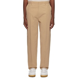 Beige Massimo Trousers 231252M191022