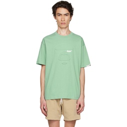 Green Printed T Shirt 232547M213029