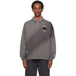 Gray Moonface Sweater 241547M204011