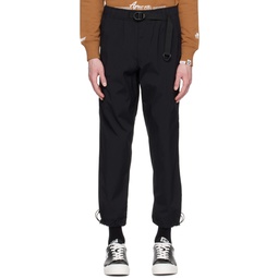 Black Belted Trousers 222547M190000
