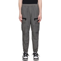 Gray Embroidered Cargo Pants 241547M188002