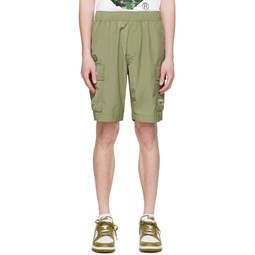 Khaki Drawstring Shorts 241547M193008