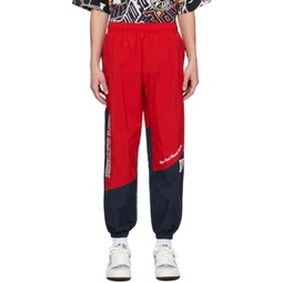 Red Paneled Track Pants 241547M190018