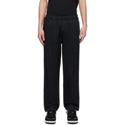 Black Embroidered Trousers 241547M191009
