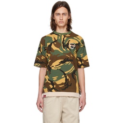 Khaki Camouflage T-Shirt 241547M213068