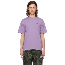 Purple Embroidered T-Shirt 241547M213048