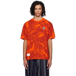 Orange Camouflage T-Shirt 241547M213085