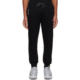 Black Embroidered Lounge Pants 222547M190009