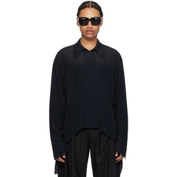 Black Darted Shirt 241678M192001