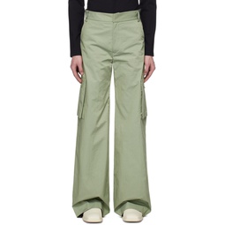 Green Zip Pocket Cargo Pants 231678M188000
