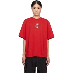 SSENSE Exclusive Red T Shirt 241526M213002