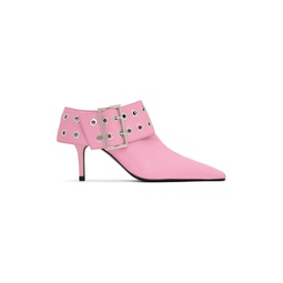 Pink Big Belt Heels 231526F122002