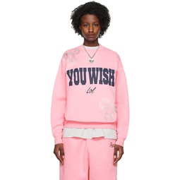Pink You Wish Sweatshirt 231526F098000