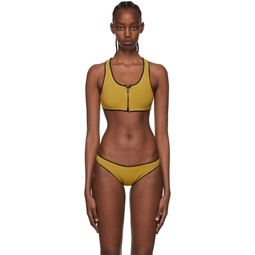 Yellow Jenna Bikini Top 221495F105009