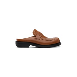 Brown Curve MU03 Slip On Loafers 241039F121001