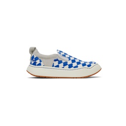 Blue   White Log LAD Sneakers 241039F128001