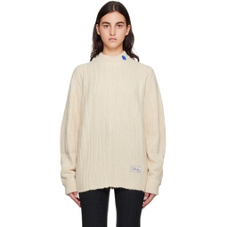Off White Reversible Fluic Sweater 222039F099006