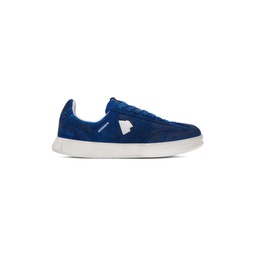 Blue Suede Low Top Sneakers 232039M237001