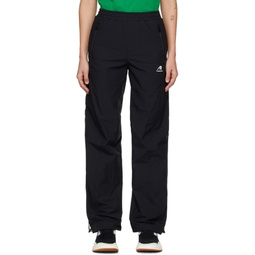 Black Embroidered Trousers 231039F087010