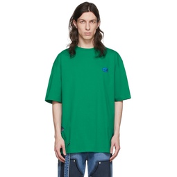 Green Cotton T Shirt 221039M213008