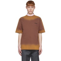 Brown Border T Shirt 221039M213000