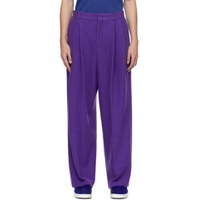 Purple Single Trousers 232039M191004