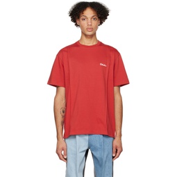 Red Fluic T Shirt 222039M213002