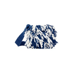 Blue   White Mini Komon Bag 231039M170007